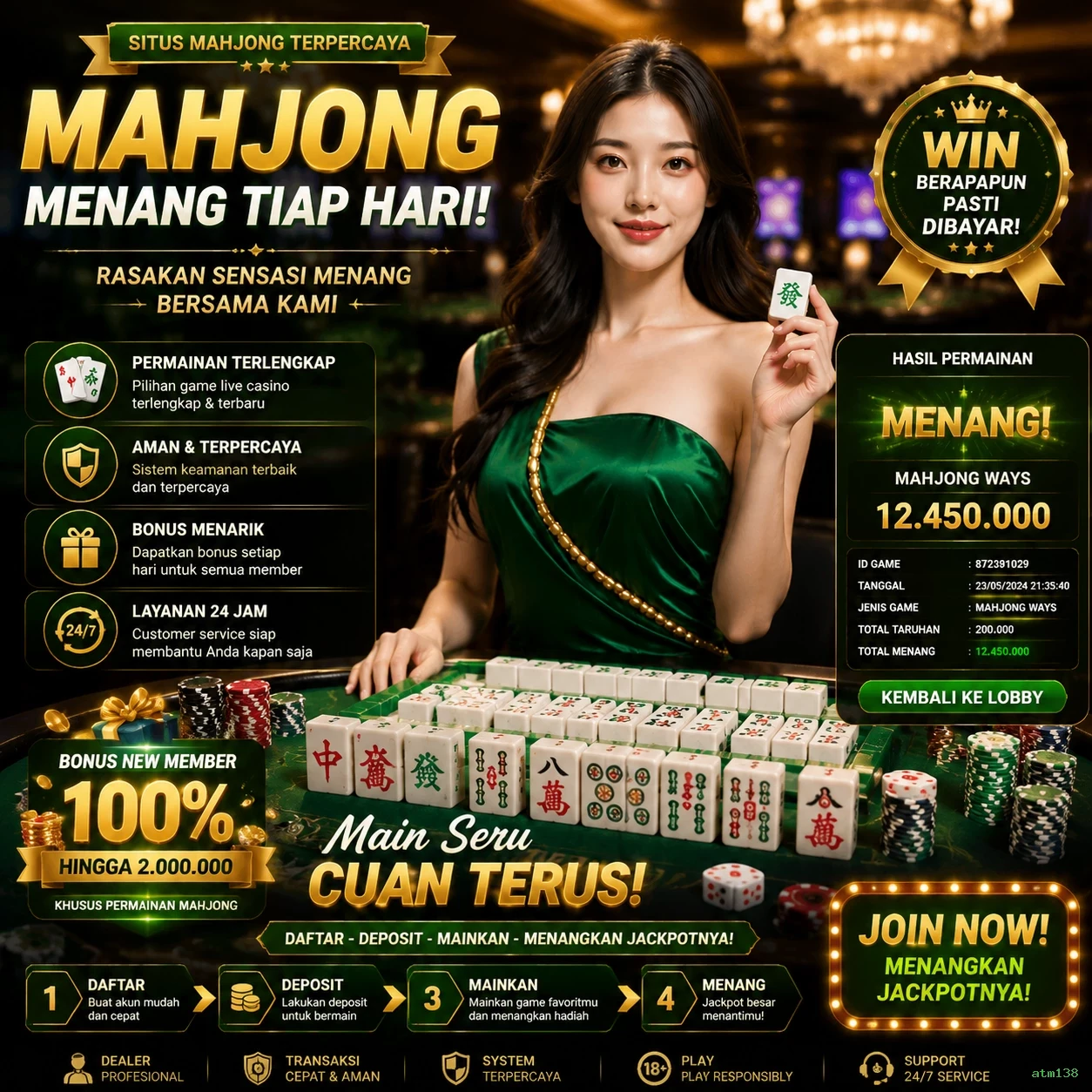 Kelebihan dan Kekurangan Bermain di atm138